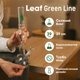 Стеклянный бонг Leaf Green Line 39см прозрачный из боросиликатного стекла с шипами для льда - изображение 3