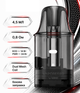 Картридж Vaporesso Vibe 0.8 Ом 24 Вт для электронной сигареты сменный пищевой пластик 4,5 мл бак - изображение 2