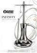 Кальян Oduman Infinity Silver Silver Glass 30 см Одуманий Інфініті Сільвер Сільвер Глас Нержавіюча сталь Туреччина - зображення 1