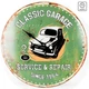 Годинник настінний кварцовий Technoline 596579 Classic Garage металевий корпус з ретро принтом Rover Mini Зелений - зображення 2
