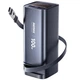 Power Bank Remax FC-22 20000mAh PD100W УМБ з LED дісплеєм портативна швидка зарядка + вбудований кабель Type-C Сірий - изображение 1
