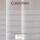 Calvin Klein шторка однотонна вафельна для ванної для душу (фіранка на гачках) у смужку – біла, рожева - зображення 2