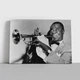 Інтер'єрна картина Луї Армстронг з трубою, Louis Armstrong, jazz, джаз, постер музиканта, 30×42 см (id1738) - зображення 1