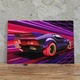 Інтер'єрна картина Ретровейв авто, retrowave, synthwave, поп-арт, кіберпанк, інтер'єрний плакат, 37×60 см (id1368) - зображення 1