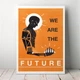 Інтер'єрна картина Deus Ex: We're the future, кіберпанк, робот, sci-fi, технології майбутнього, мотивація, 42×30 см (id1629) - зображення 1