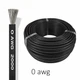 Силиконовый провод 0 AWG (черный цвет) HQ высокотемпературный 200°C, 600V, 53 мм² Ø 14 мм - изображение 1
