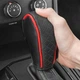 Защитный чехол на ручку коробки передач для автомобиля GearGlam, черный / красный - изображение 4