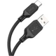 Дата кабель USB 2.0 AM до USB-C 1.0m Cool silicone X90 black HOCO (6931474788443) (345704) - зображення 3
