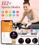 Розумний жіночий годинник з AMOLED дисплеєм Bluetooth викликами моніторингом сну та пульсу 120+ спорт режимів 2 ремінці IP68 - зображення 8