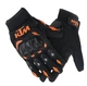 Мото перчатки KTM с пальцами текстильные дышащие с костяшкой полный палец для эндуро, питбайка, мотокросса Черно-оранжевый XL - изображение 8