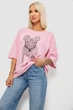 Футболка женская с принтом розовый 244R3008 AGER 3XL - изображение 3