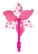 Вітрячок дитячий з кріпленням на велосипед/самокат 160х160х75 мм рожевий квіти (G0002206) - зображення 2