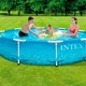 Каркасний басейн круглий Intex 28206 305x76 см 4485 л металевий каркас для дому дачі дітей та дорослих синій - зображення 9