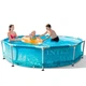 Каркасний басейн круглий Intex 28206 305x76 см 4485 л металевий каркас для дому дачі дітей та дорослих синій - зображення 10