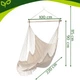 Подвесное кресло гамак 150 кг 220x100 см бежевое Gardlov - изображение 3
