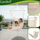 Подвесное кресло гамак 150 кг 220x100 см бежевое Gardlov - изображение 5