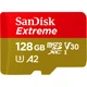 Карта памяти SanDisk 128GB microSD C10 UHS-I U3 R190/W90MB/s Extreme V30 (SDSQXAA-128G-GN6MN) (22330) - изображение 1