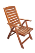 Крісло розкладне (5 положень спинки) Multi position chair з червоного дерева Мербау - зображення 2