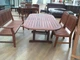 Стілець широкий без підлокітників Victoria dining chair з червоного дерева Мербау - зображення 7