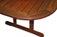 Стіл стаціонарний Hudson oval table 2000 x 1000 мм з червоного дерева Мербау - зображення 5