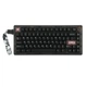 Бездротова механічна клавіатура CIDOO QK75 Black, з ролером, розмір 75%, RGB підсвічування (2.4G/Bluetooth/USB) - зображення 1