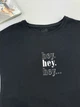 Футболка для девочки Фламинго HEY черная 787-417 152 - изображение 5