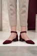 Босоножки женские Where Uwear бордовые 351041_36 (23.5 см) - изображение 3