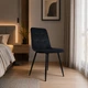 Стул Loft с комфортным велюром и крепким металлом, черный, Mirrorika - изображение 1