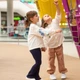 Штани кльош для дівчаток трикотаж Trendy Tot 03-01580 синій 104 см (4 роки) - изображение 5