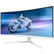 Монітор TFT 34" Philips 34M2C5501A, Fast VA, WQHD, ізогн., 180Hz, 0,3ms, 2xHDMI, DP, USB-hub, HAS,кол., білий - зображення 3