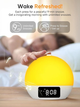 Световой будильник Wake Up Light YF-01 bluetooth-динамик с имитацией восхода и заката Белый - изображение 2