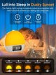 Световой будильник Wake Up Light YF-01 bluetooth-динамик с имитацией восхода и заката Белый - изображение 7