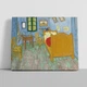 Інтер'єрна картина Спальня в Арлі, Вінсент ван Гог, Vincent van Gogh, The Bedroom, 30×38 см (id6656) - зображення 1