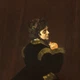 Інтер'єрна картина Жінка в зеленому, Клод Моне, Claude Monet, Woman in the Green Dress, 42×28 см (id4488) - зображення 3