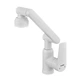 Змішувач для умивальника з регульованим виливом Plamix Oscar-001-FX SET White (з підведенням) (Колір білий) (PM6105) - зображення 4