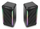 Колонка портативна Real-El S-130 Black, 2 x 5 Вт, USB, mini-jack 3.5 мм, RGB-підсвічування - зображення 6