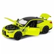 Машинка BMW M4 металлическая игрушка модель коллекционная 15 см со светом фар и звуком Салатовый (9139683) - изображение 2