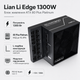Блок живлення Lian Li Edge 1300W ATX 100-240 В 80 Plus Platinum Black (G9P.EG1300.BE00.EU) - зображення 2