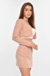 Костюм женский однотонный в рубчик бежевого цвета Fashion размер 40 (214482) - изображение 2