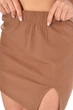 Костюм женский однотонный в рубчик темно-бежевого цвета Fashion размер 40 (214485) - изображение 4