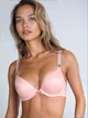 Комплект белья Victoria's Secret Heritage Stripe Shine Strap Push-Up Bra + Thong Panty - 34B - S - Розовый - изображение 3