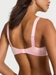 Комплект белья Victoria's Secret Heritage Stripe Shine Strap Push-Up Bra + Thong Panty - 34B - S - Розовый - изображение 4
