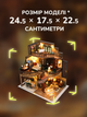 Румбокс DIY «Дом в английском стиле» – миниатюрный 3D конструктор домика с мебелью, LED-подсветкой и музыкальным механизмом, интерьерный набор для творчества, подарок для детей и взрослых, сборная модель Mini House - изображение 2