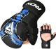 Перчатки тренировочные RDX Grappling Gloves Shooter New Aura F17 GSR-F17BU S Черные с синим (5054421842713) - изображение 3