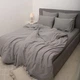 Постельное белье полуторное Viluta Сатин Wash-65-1-5 143х210 см серое - изображение 5