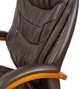 Кресло АКЛАС Валенсия Soft EX MB (Кожа LC-K Dark brown/PU Dark brown) - изображение 9