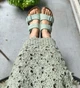 Женские шлепанцы Биркеншток Birkenstock Arizona Matcha 1024056 regular 38 бирюзовые - изображение 4