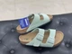 Женские шлепанцы Биркеншток Birkenstock Arizona Matcha 1024056 regular 38 бирюзовые - изображение 6