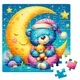 Пазлы Vladi Toys De.tail Сонный медвежонок 64 детали DT1234-05 - изображение 3