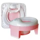 Дитячий дорожній складаний горщик і накладка на унітаз 3 в 1 Just Baby Trino Pink (JB-002) - изображение 2